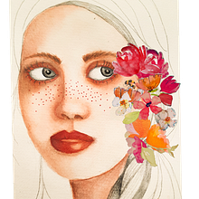 My project in Illustrated Portrait in Watercolor course. Un progetto di Animazione 2D di Kim Knight - 29.04.2020