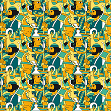 LOS SECRETOS DE PERSIA, Pattern Design vectorial con Illustrator. Communication, Digital Drawing, Design, Graphic Design, Traditional illustration, Pattern Design, and Fiber Arts project by José Cuerda Sanchís - 04.29.2020