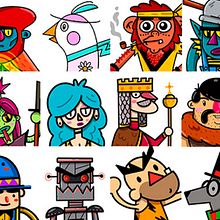 Creación y diseño de personajes. Traditional illustration project by Von Jauregi - 04.29.2020