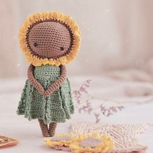 Orfelina, la girasol. . Un progetto di Fiber Art di Príncipe del Crochet - 29.04.2020