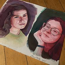 Mi Proyecto del curso: Retrato artístico en acuarela. Fine Arts project by igor puente - 04.27.2020