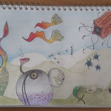 criaturas del planeta Marte. Un progetto di Disegno artistico di Linda Chab - 29.04.2020
