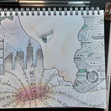 la amenaza de la inteligencia artificial. Un progetto di Disegno artistico di Linda Chab - 29.04.2020
