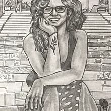 Ju Bonet - Portrait. Un proyecto de Arte urbano, Dibujo, Dibujo a lápiz, Dibujo artístico, Dibujo de Retrato, Dibujo realista e Ilustración tradicional de Diego Pereira - 29.04.2020