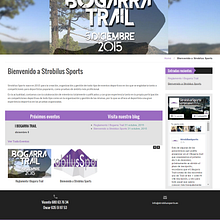 web Strobilus Sports. Web Design projeto de Mª Emilia Fernández López - 01.12.2015