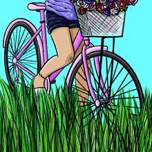 Bicicletas. Een project van  Tekening, Digitale tekening, Traditionele illustratie, Digitale illustratie y Kinderillustratie van Roser Aguilera Bagur - 30.04.2020