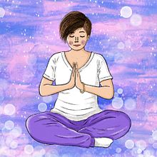 Meditación. Een project van  Tekening, Traditionele illustratie, Digitale illustratie y Kinderillustratie van Roser Aguilera Bagur - 30.04.2020