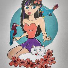 Mi Proyecto del curso: Introducción a la ilustración de personajes con gouache y tinta china. Painting project by Sara Loaiza - 04.30.2020