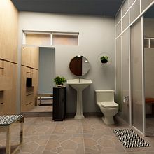 Diseño de interiores BAÑO. Un progetto di 3D, Architettura d'interni, Interior Design, Design, Interior design e DIY di Lu Menss - 01.05.2020