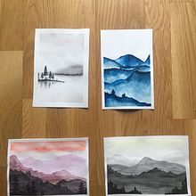 Landscapes - dreaming myself away. Un progetto di Pittura ad acquerello di viktoria_fra - 23.03.2020