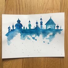 Skylines. Un progetto di Pittura ad acquerello di viktoria_fra - 30.03.2020