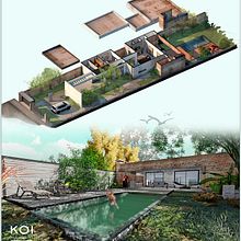 Casa CG - Oro Verde, Entre Rios.. Architecture, Traditional illustration, and Architectural Illustration project by pablo_beltzer - 05.01.2020