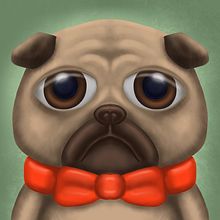 Mr. Pugleton- My project in Digital Illustration with Procreate course. Un progetto di Illustrazione digitale e Illustrazione tradizionale di Mona McK - 01.05.2020