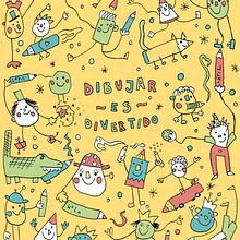 Dibujar es divertido. Children's Illustration project by Angie Juanto - 05.01.2020