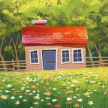 Cabaña. Drawing, Digital Drawing, Traditional illustration, Digital Illustration, and Digital Painting project by Mr. Ramone - 05.02.2020