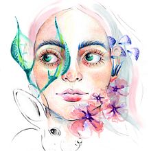 My project in Illustrated Portrait in Watercolor course. Projekt z dziedziny Malowanie akwarelą użytkownika Nino Nibladze - 02.05.2020