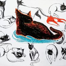 My project in Sketchbook Creation: Find Your Own Language course. Traditional illustration project by Marie Lebian - 05.02.2020