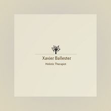 Imagen corporativa. Terapia Holística: Xavier Ballester. Un proyecto de Diseño de logotipos de Laia Vers - 02.05.2020