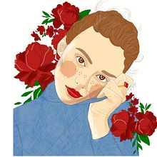 Retrato mujer. Un progetto di Disegno artistico, Character design, Disegno digitale, Illustrazione digitale, Pittura digitale, Disegno, Illustrazione tradizionale, Disegno di ritratti e Bozzetti di Valeria Alejandra Fernández Sánchez - 02.05.2020