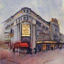 Mi Proyecto del curso: Dibujo arquitectónico con acuarela y tinta. Architecture, Street Art, and Watercolor Painting project by Jocelyn Bustos Vásquez - 05.02.2020