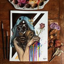 Apresentação - Huíolla Ribeiro. Watercolor Painting project by Huíolla Ribeiro - 05.03.2020