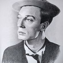 Mi Proyecto del curso: Buster Keaton. Un proyecto de Dibujo, Dibujo a lápiz y Dibujo realista de mari_bc - 03.05.2020