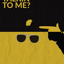 Taxi Driver - Minimalist Poster. Film, Graphic Design, Poster Design, Social Media Design, and Vector Illustration project by Muhammed Thasrif - 03.15.2018