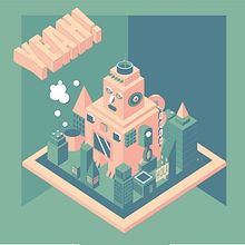 Mi Proyecto del curso: Ilustración vectorial isométrica desde cero. Projekt z dziedziny Projektowanie graficzne użytkownika Lucía R. A. - 04.05.2020