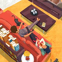 Quédate en casa.. Traditional illustration, Digital Illustration, and Digital Painting project by Mr. Ramone - 05.03.2020