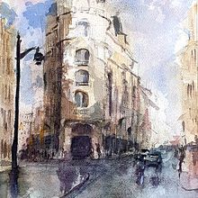 My project in Architectural Sketching with Watercolor and Ink course. Projekt z dziedziny  Architektura,  R, sunek art, st i czn użytkownika yosilubalsky - 03.05.2020