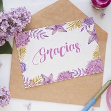 Tarjetas de felicitación en acuarela. Traditional illustration, Botanical Illustration, and Watercolor Painting project by Aracely Mitsu - 05.03.2020