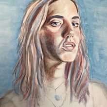 Mi Proyecto del curso: Retrato artístico en acuarela. Un proyecto de Dibujo de Retrato y Pintura a la acuarela de Canela Ortiz Checa - 03.05.2020