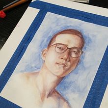 My project in Artistic Portrait with Watercolors course. Un proyecto de Pintura a la acuarela de chowjecky - 04.05.2020