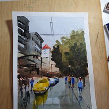 Mi Proyecto del curso: Paisajes urbanos en acuarela. Un projet de Illustration architecturale de pliegoximena - 03.05.2020