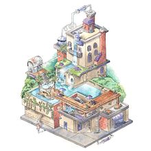 Isometric Illustrations from Scratch course. Projekt z dziedziny Trad, c i jna ilustracja użytkownika Camila Picheco - 04.05.2020