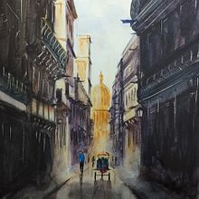 Meu projeto do curso: Paisagens urbanas em aquarela. Projekt z dziedziny  Sztuki piękne użytkownika Vandeberg Medeiros - 04.05.2020
