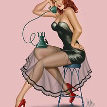 Pin up realizada en Procreate.. Un projet de Illustration numérique de Leonardo Sevilla - 04.05.2020