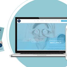 Re- Diseño de Marca y Web 360º Clinics. Een project van  Branding en identiteit van Estefanía González Diseñador Gráfico - 01.01.2019