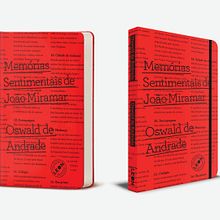 Livro Memórias Sentimentais de João Miramar. Editorial Design project by Leandro Rodrigues - 05.05.2020
