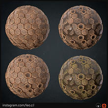 Proyecto de Texturizado en Substance Designer. 3D, and 3D Design project by Leonardo Zarate - 05.04.2020