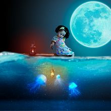 Underwater Project. Design, Photograph, Photomontage, Photo Retouching, and Collage project by Jorge Veras - 06.30.2021
