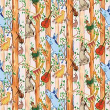 Los músicos de Bremen: Diseño de patrones ilustrados. Traditional illustration, and Pattern Design project by Jade Bello - 05.06.2020