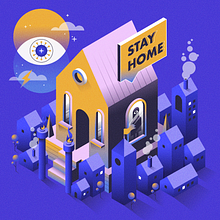 Stay Home. Un progetto di Arte concettuale e Illustrazione tradizionale di jjarzate84 - 05.05.2020