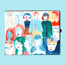 My project in Illustration Techniques to Unlock your Creativity course. Artistic Drawing, and Traditional illustration project by Hannah Kallady - 05.06.2020