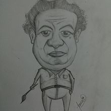 Mi Proyecto del curso: Retrato en caricatura con grafito. Sketching project by Pana Mera - 05.06.2020