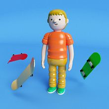 Mi Proyecto del curso: Diseño de personajes en Cinema 4D: del boceto a la impresión 3D Ein Projekt aus dem Bereich 3D von Diego Sánchez - 15.05.2020