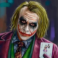 The Joker. Traditional illustration, and Digital Illustration project by Oscar Martinez - 05.06.2020