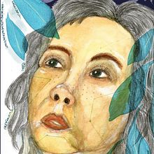 Blue Mood . Projekt z dziedziny Malowanie akwarelą użytkownika Celerina Judisari - 06.05.2020