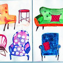 Mi Proyecto del curso: Técnicas de ilustración para desbloquear tu creatividad. Traditional illustration, Painting, Design, Fine Arts, Creativit, Creating with Kids, and Sketchbook project by Alix González Piña - 05.06.2020