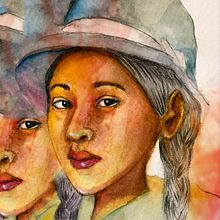 My project in Illustrated Portrait in Watercolor course. Un progetto di Pittura ad acquerello di Gabriela - 06.05.2020